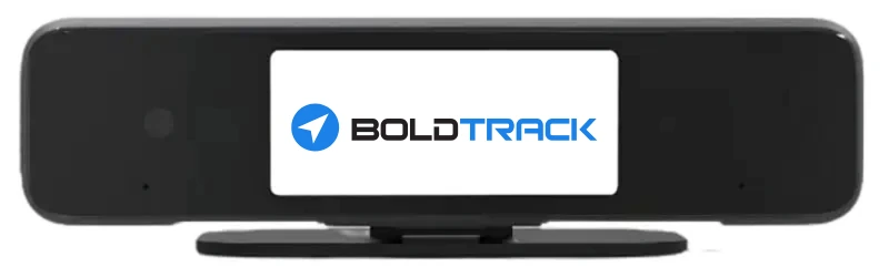 Raven camera on with BoldTrack logo